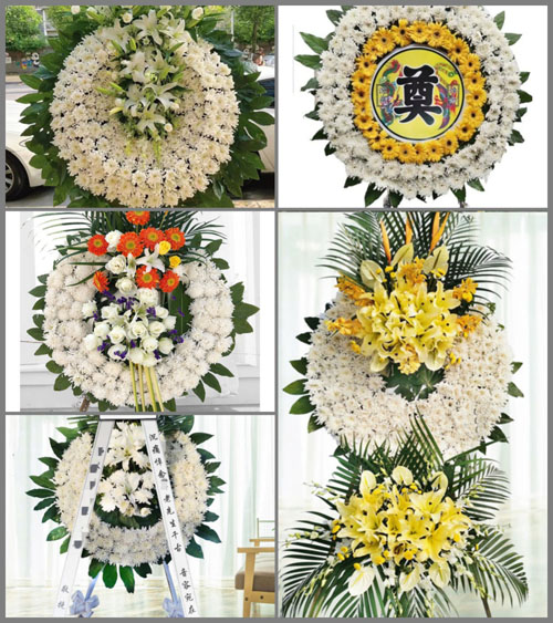 山东济宁任城区二十里铺街道朱营村花圈速递